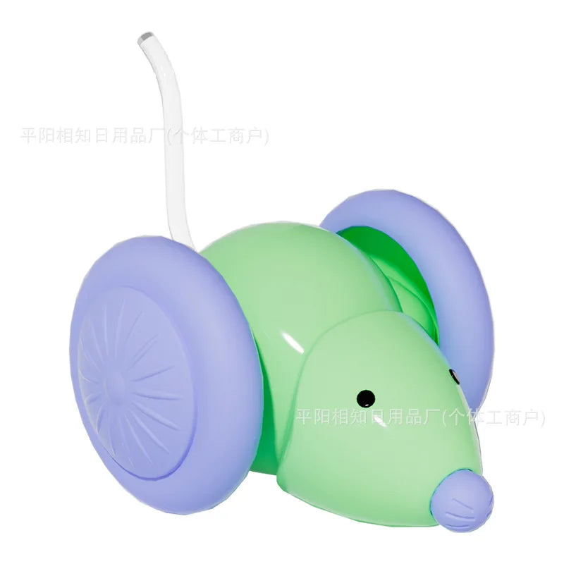 Remote Control Smart Cat Teaser Car – LED Interactive Toy with Tail & Obstacle Avoidance