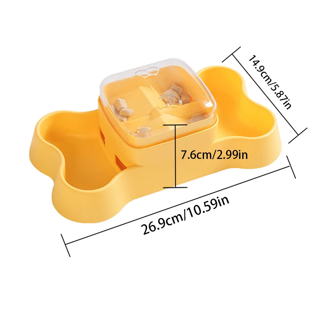 Press-to-Pop Treat Dispenser Puzzle Toy – Interactive Slow Feeder for Dogs