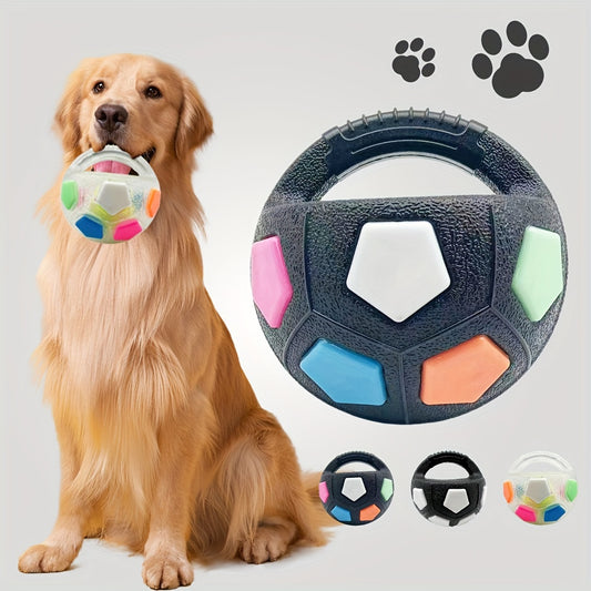 Durable Squeaky TPR Dog Ball – Interactive Chew Toy for Teeth Cleaning & Training