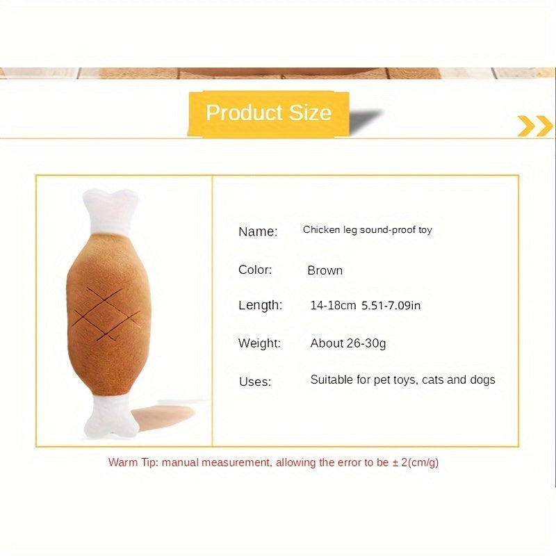 Squeaky Chicken Leg Plush Dog Toy – Hours of Fun Chewing & Play