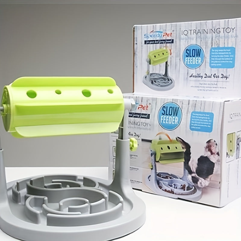 Interactive Spinning Dog Food Dispenser – Slow Feeder Puzzle Toy