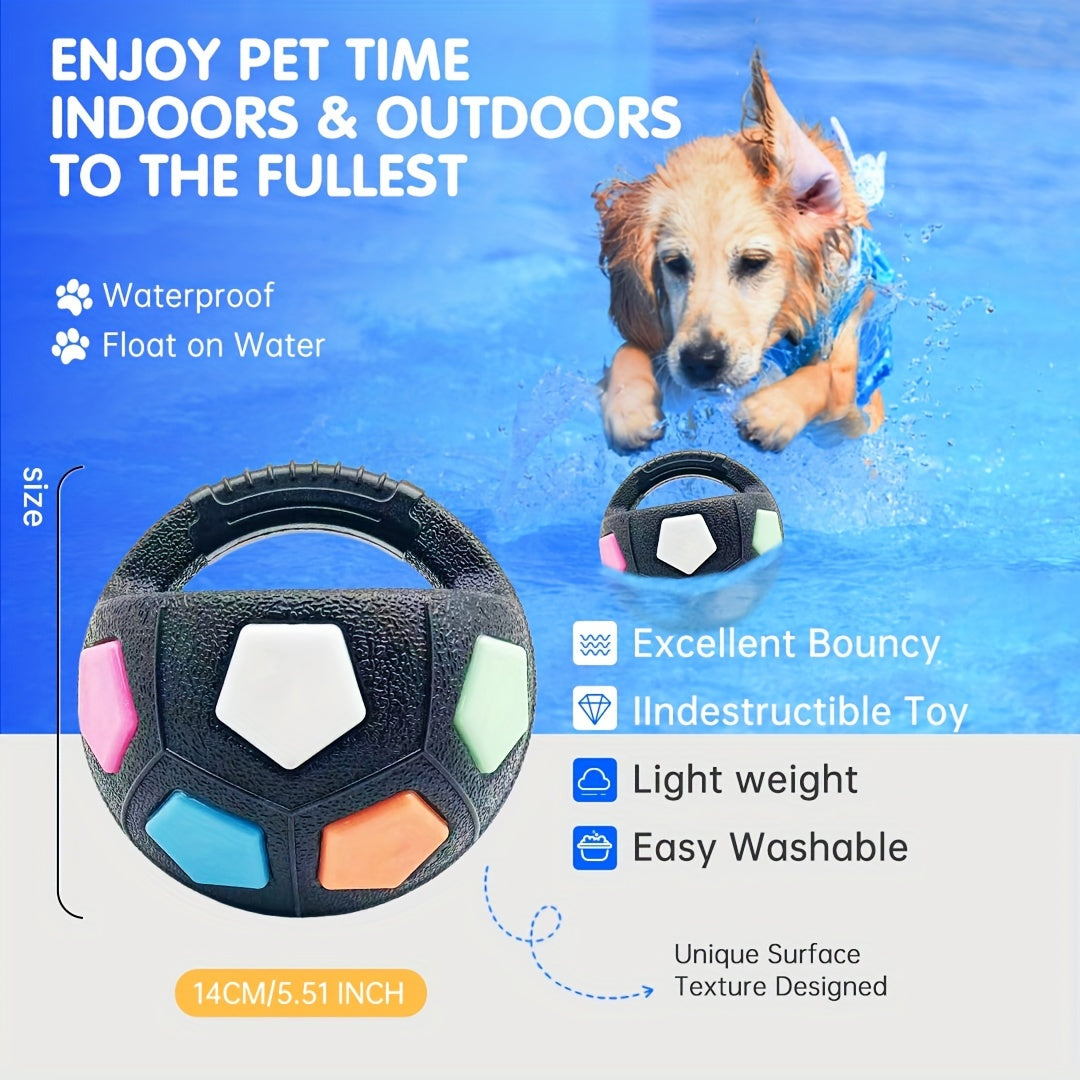 Durable Squeaky TPR Dog Ball – Interactive Chew Toy for Teeth Cleaning & Training