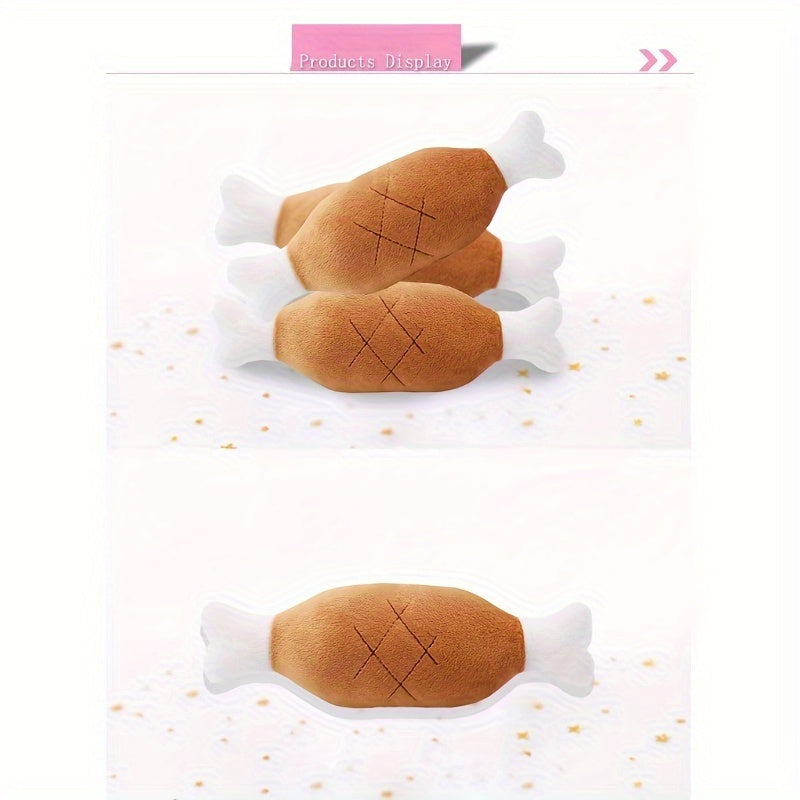 Squeaky Chicken Leg Plush Dog Toy – Hours of Fun Chewing & Play