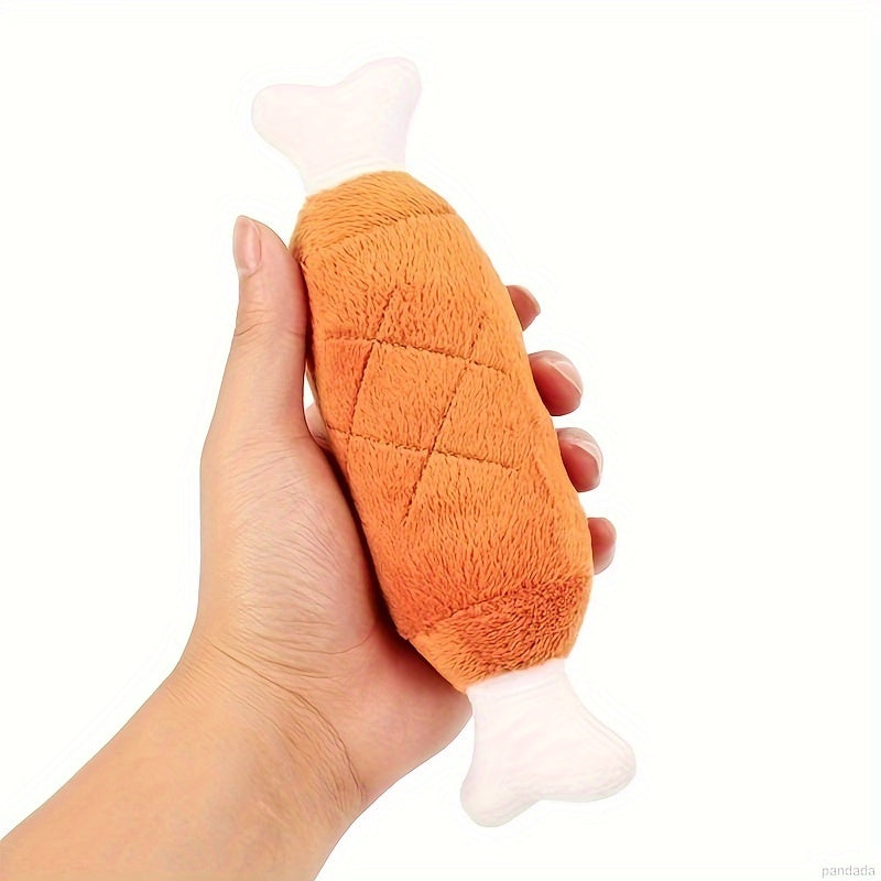 Squeaky Chicken Leg Plush Dog Toy – Hours of Fun Chewing & Play