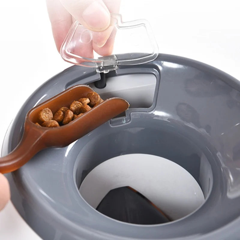 Automatic Dog Tennis Ball Launcher with Treat Reward – USB Rechargeable Interactive Toy