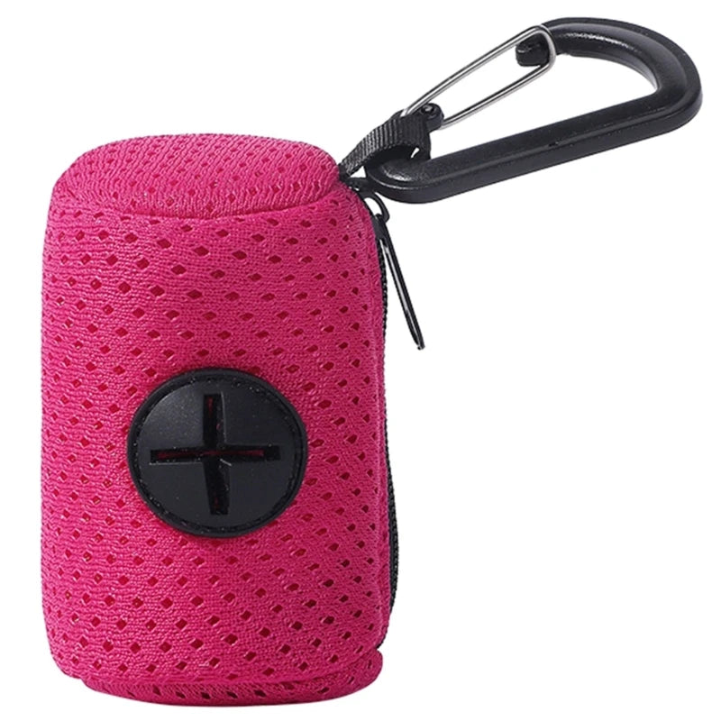 Leash-Attachable Dog Poop Bag Holder – Portable Waste Bag Dispenser with Clip