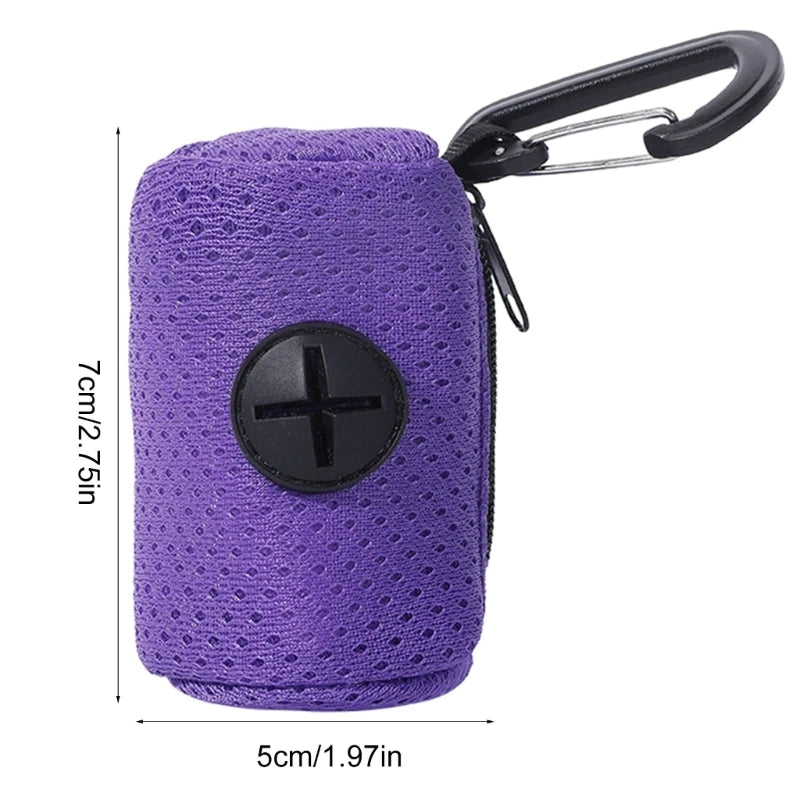 Leash-Attachable Dog Poop Bag Holder – Portable Waste Bag Dispenser with Clip