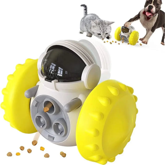 Robot Puzzle Treat Dispenser Dog Toy – Challenging Brain Game & Slow Feeder