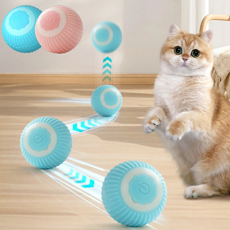 Automatic Rolling Magic Ball Cat Toy – Electronic Interactive Smart Toy for Indoor Play