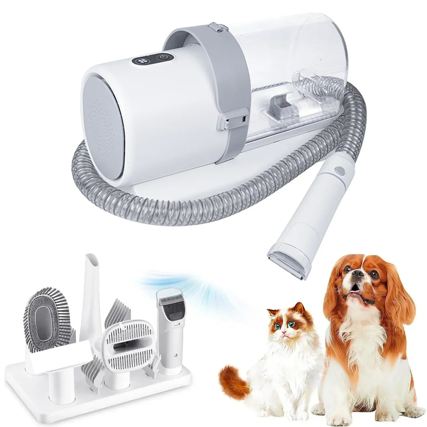 4-in-1 Electric Dog Grooming Kit – Clippers, Trimmer, Nail Grinder & Brush