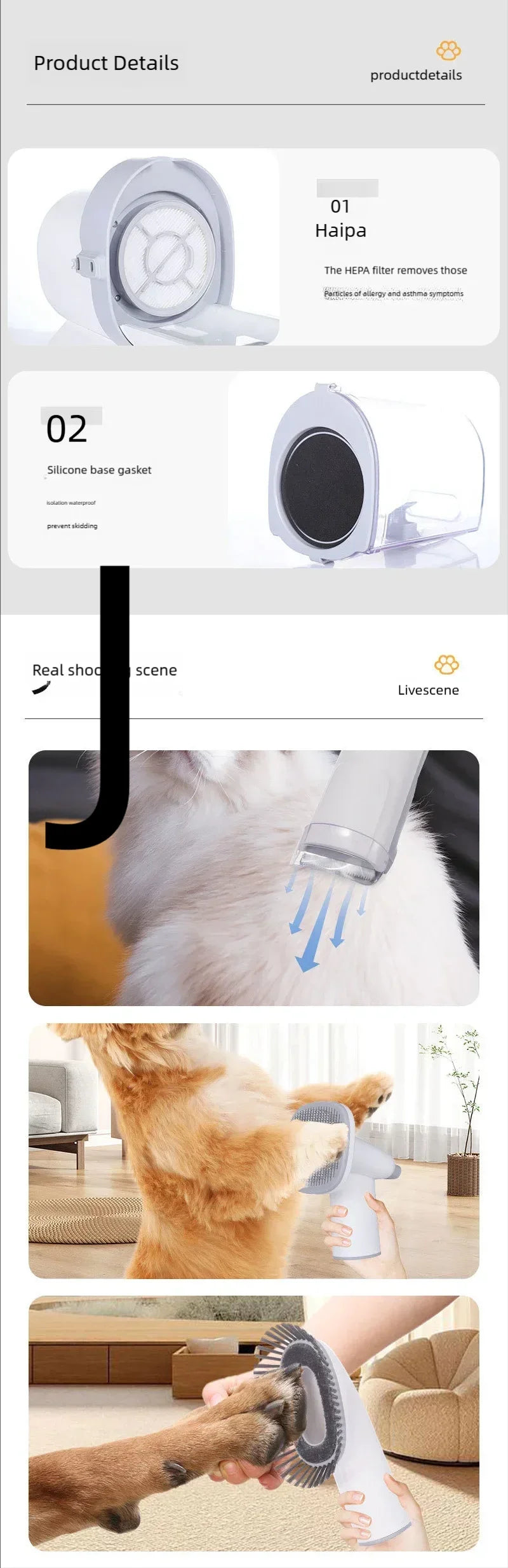 4-in-1 Electric Dog Grooming Kit – Clippers, Trimmer, Nail Grinder & Brush