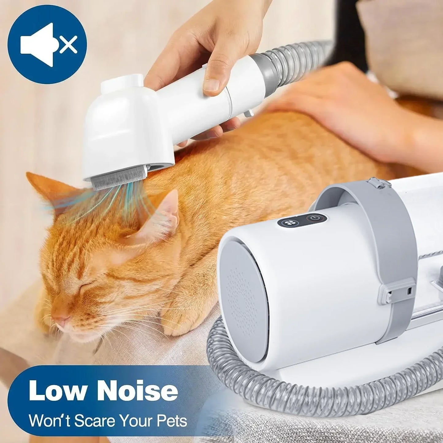 4-in-1 Electric Dog Grooming Kit – Clippers, Trimmer, Nail Grinder & Brush