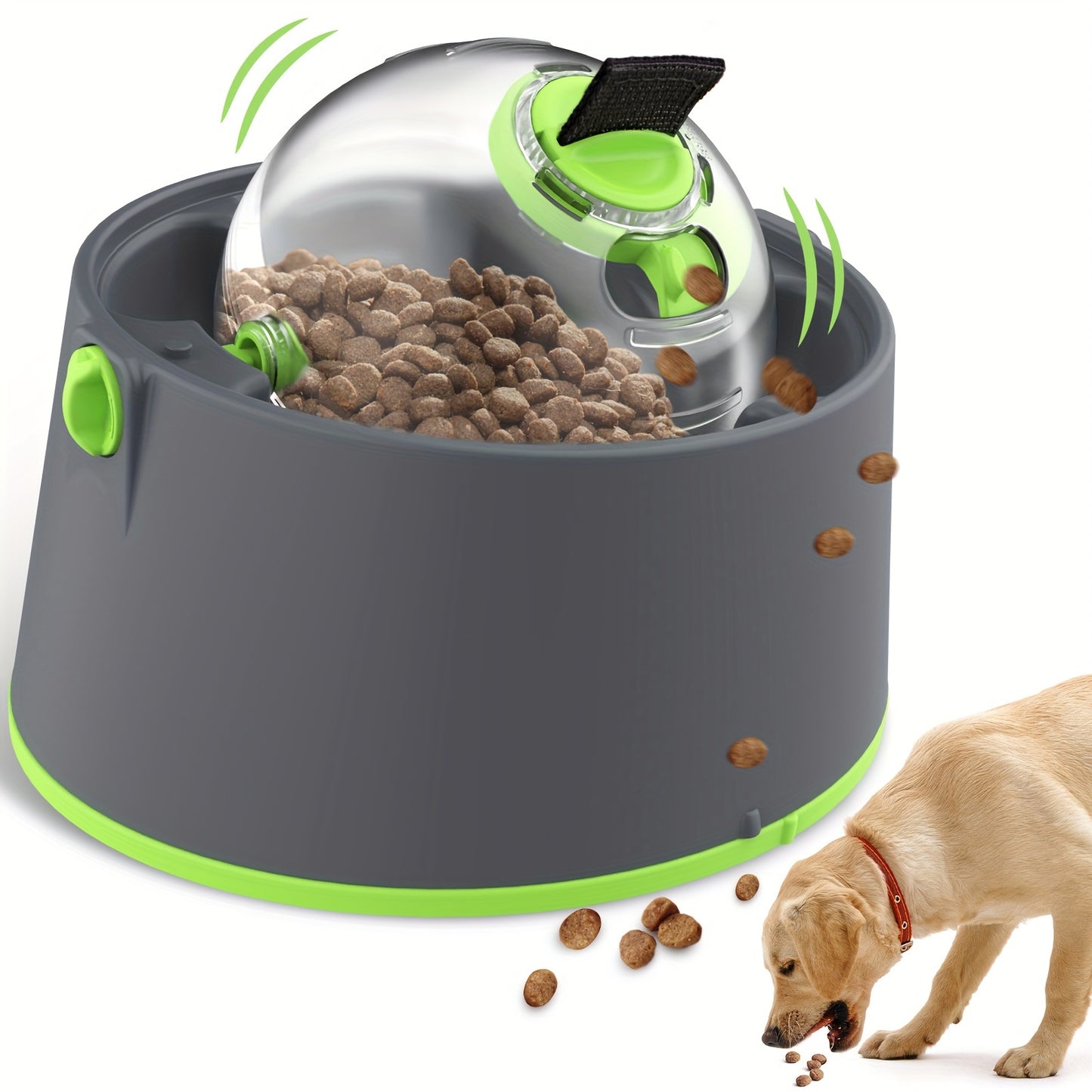 3-in-1 Tilt Slow Feeder Dog Bowl – Non-Skid Puzzle for Healthy Eating & Fun