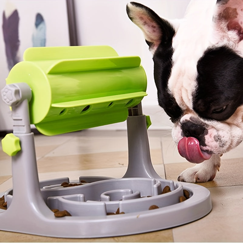 Interactive Spinning Dog Food Dispenser – Slow Feeder Puzzle Toy