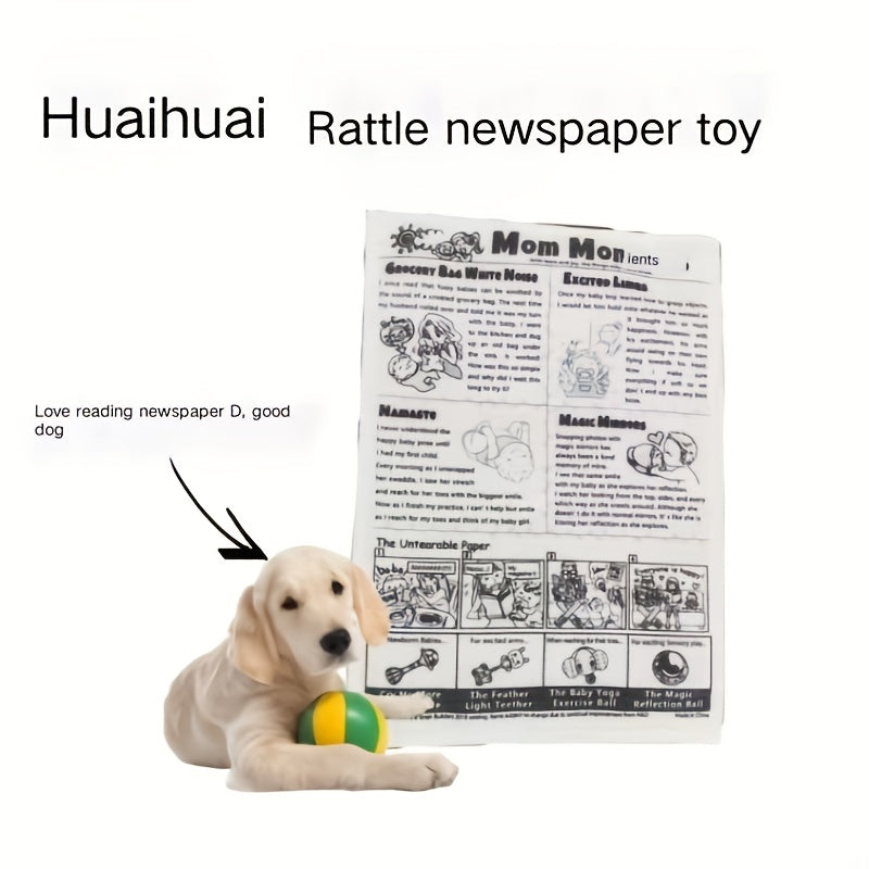 Crinkle Sound Plush Dog Toy – Interactive Raschel Paper Chew for Puppies
